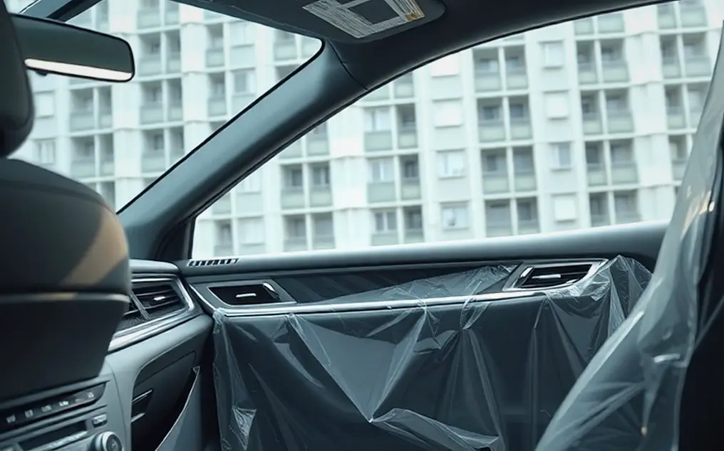 중랑 볼보 XC90 장기렌트 시공 전
